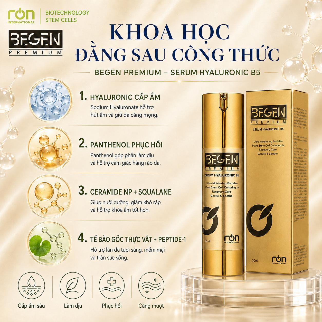 Tinh Chất Dưỡng Ẩm B5 Begen Premium